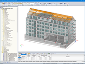 3D-Modell der Berufsschule in RFEM (© Eggers Tragwerksplanung GmbH)